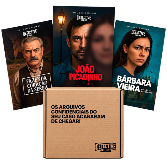 Detective Box - 4 Casos Físicos + 1 Caso Digital